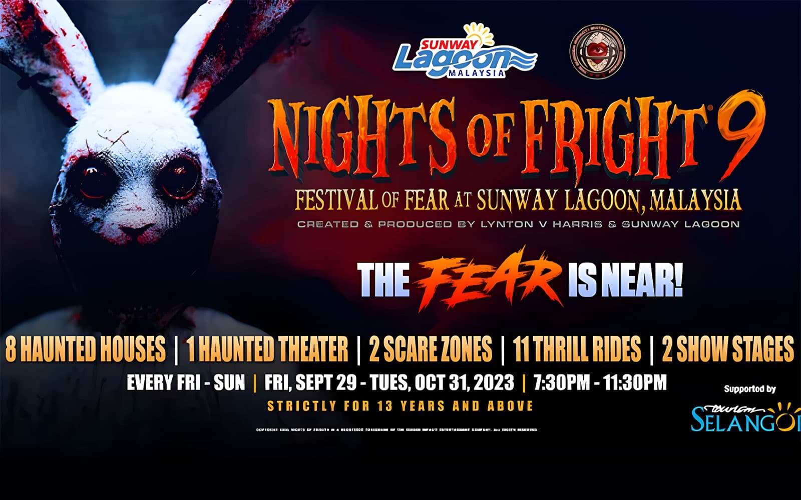 Tickets to Sunway Lagoon: Night of Frights 9