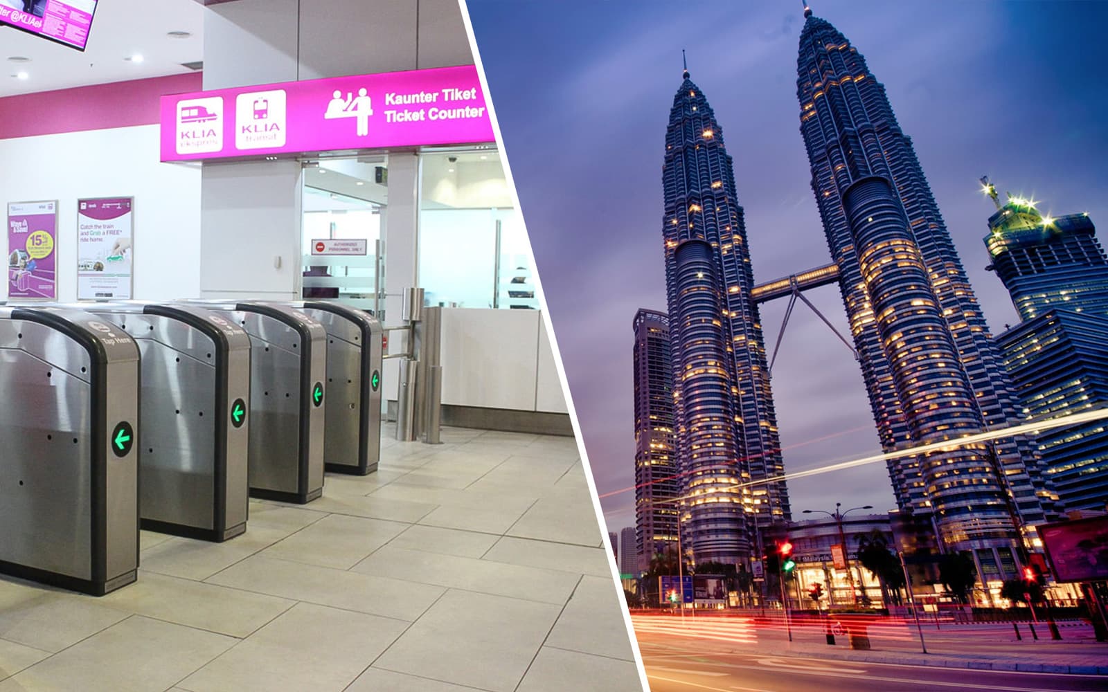 Combo (Save 5%): Petronas Twin Towers + KLIA Ekspres Tickets