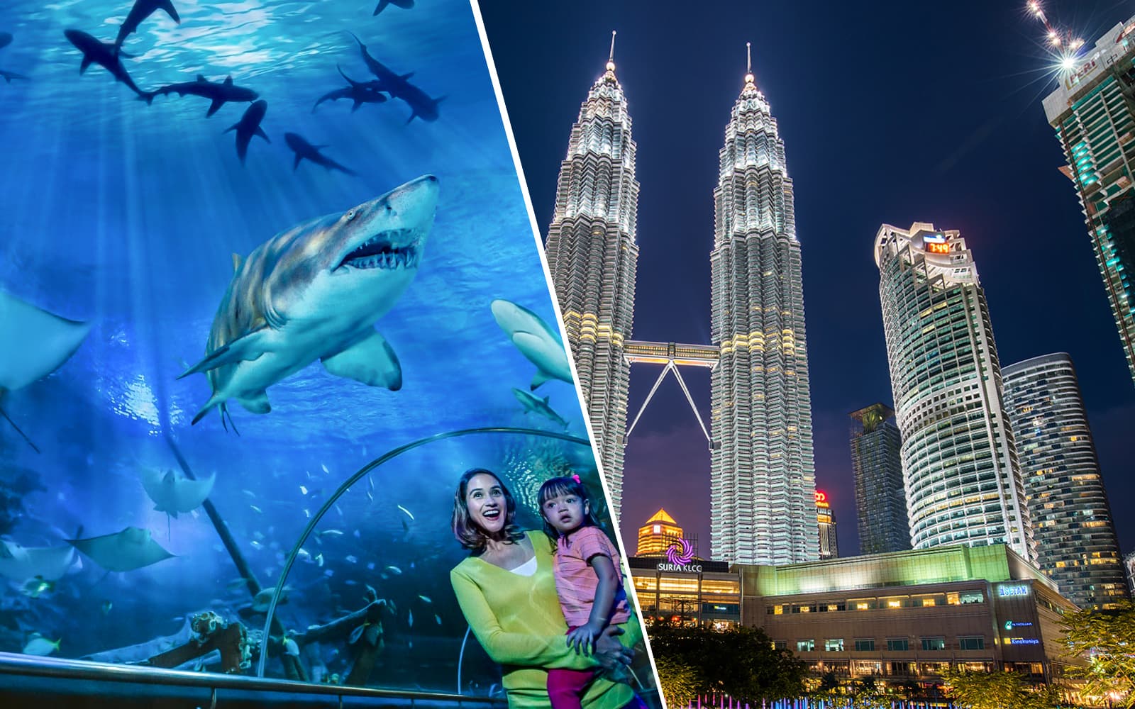Combo (Save 13%): Aquaria KLCC + Petrosains Tickets experience in Kuala Lumpur | TickYourList