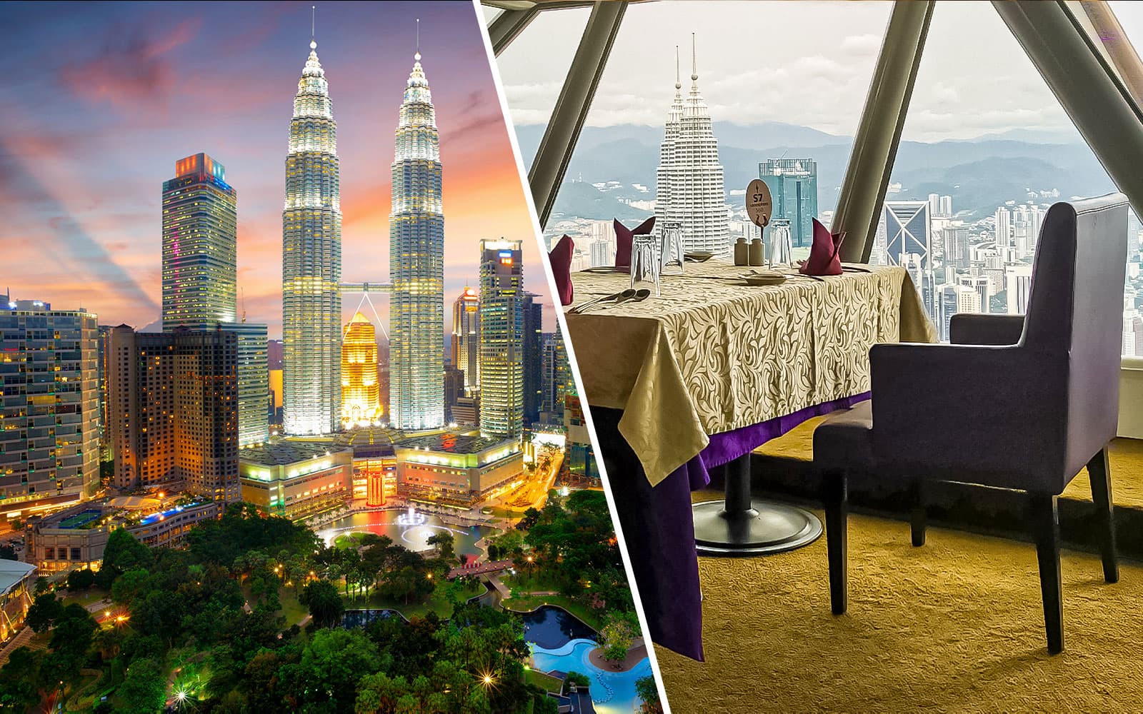 Combo (Save 5%): Petronas Twin Towers Tickets + ORBIT Revolving Dinner Buffet experience in Kuala Lumpur | TickYourList