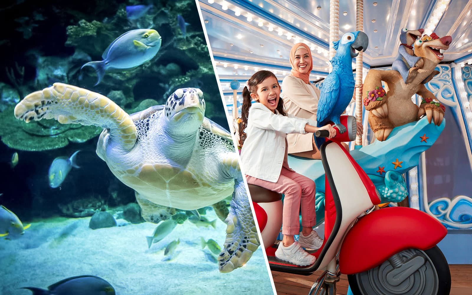 Combo (Save 43%): Aquaria KLCC + Genting SkyWorld Outdoor Theme Park Tickets experience in Kuala Lumpur | TickYourList