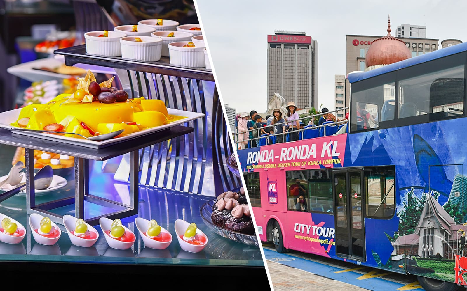 Combo (Save 5%): Dinner Buffet at ORBIT Buffet in KL Tower Tickets + Kuala Lumpur Hop-On Hop-Off Bus Tour