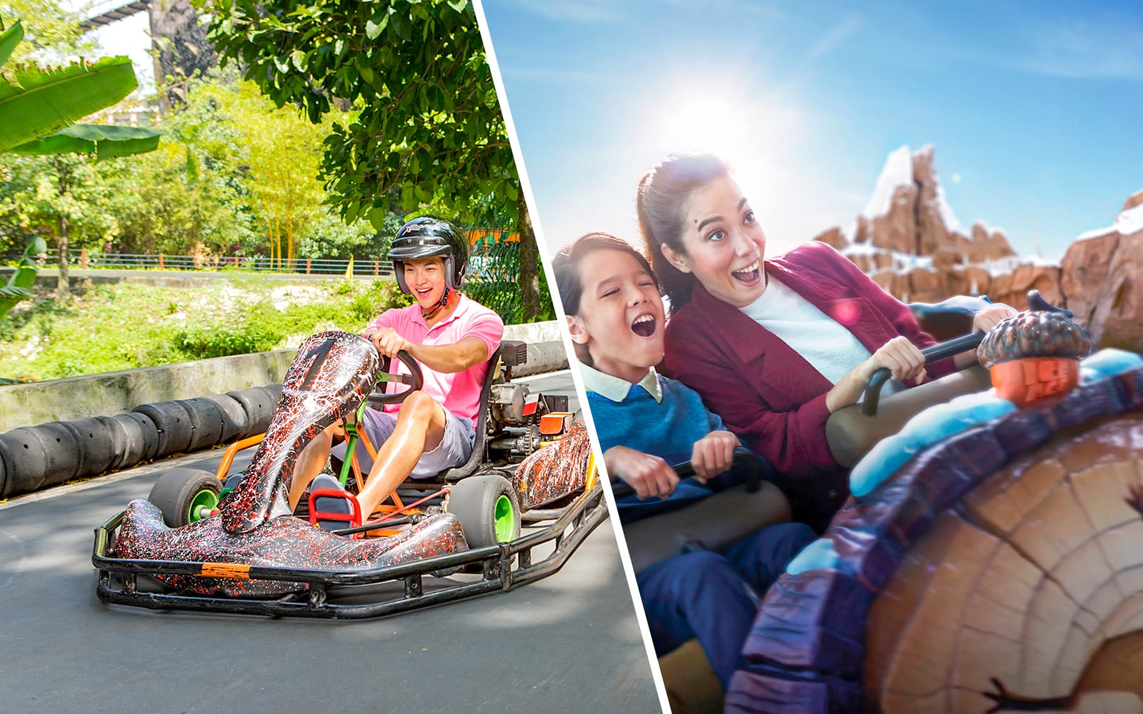 Combo (Save 31%): Sunway Lagoon + Genting SkyWorlds Outdoor Theme Park Tickets