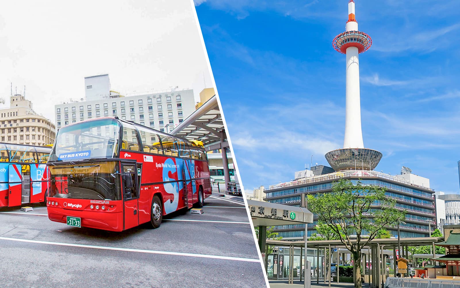 Combo (Save 5%): Kyoto Hop-On Hop-Off Bus Tour + Nidec Kyoto Tower Tickets
