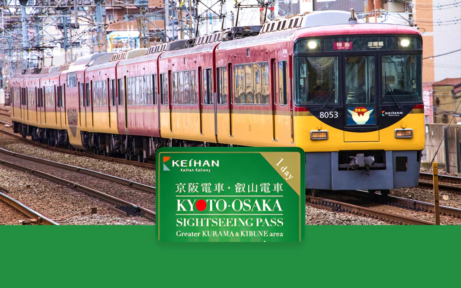 Keihan Railway Pass: Kyoto, Osaka, Kurama & Kibune