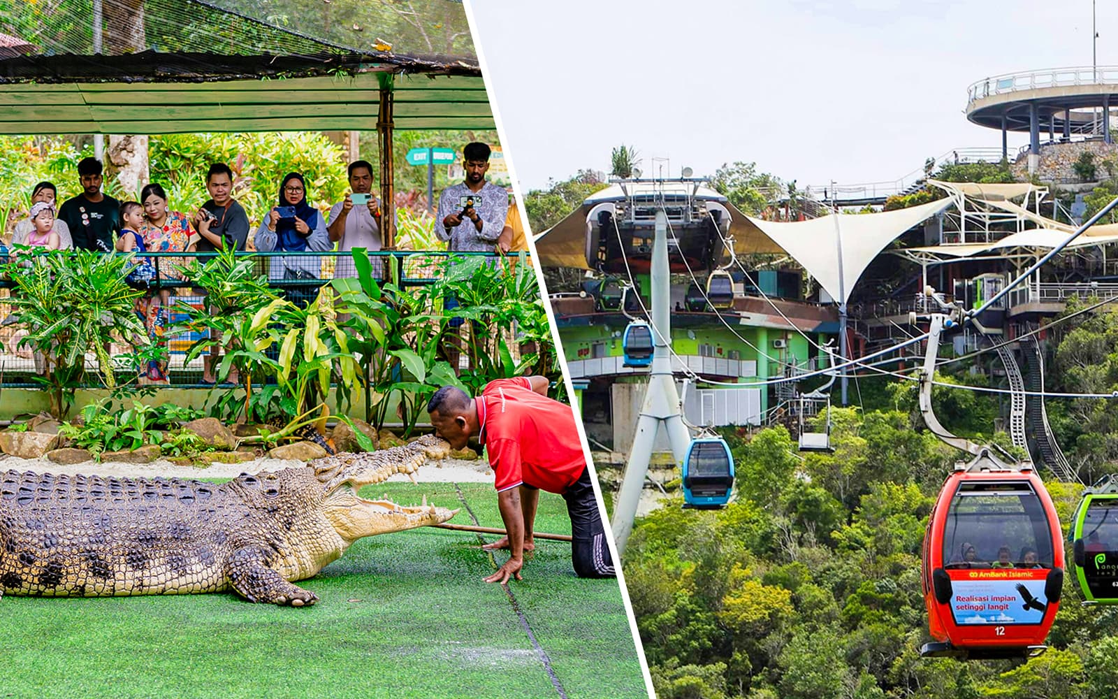 Combo (Save 15%): Crocodile Adventureland Langkawi + Langkawi SkyCab Tickets