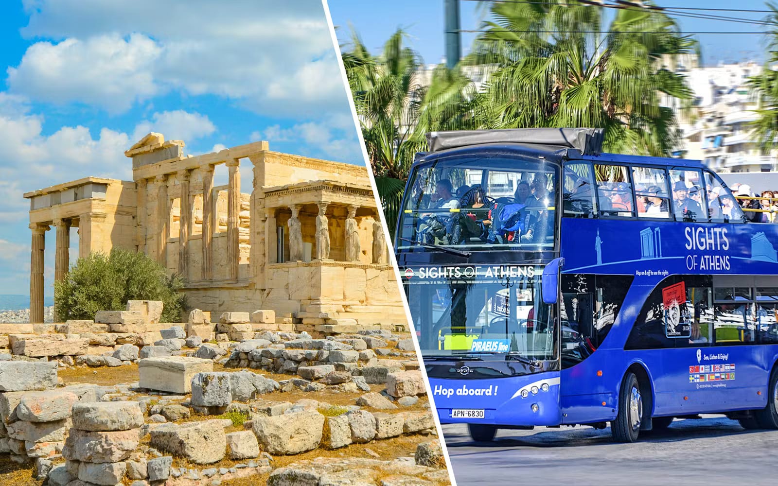Combo (Save 10%): Acropolis & Parthenon Tickets + 2-Day Athens Hop-On Hop-Off Bus Tour experience in Athens | TickYourList