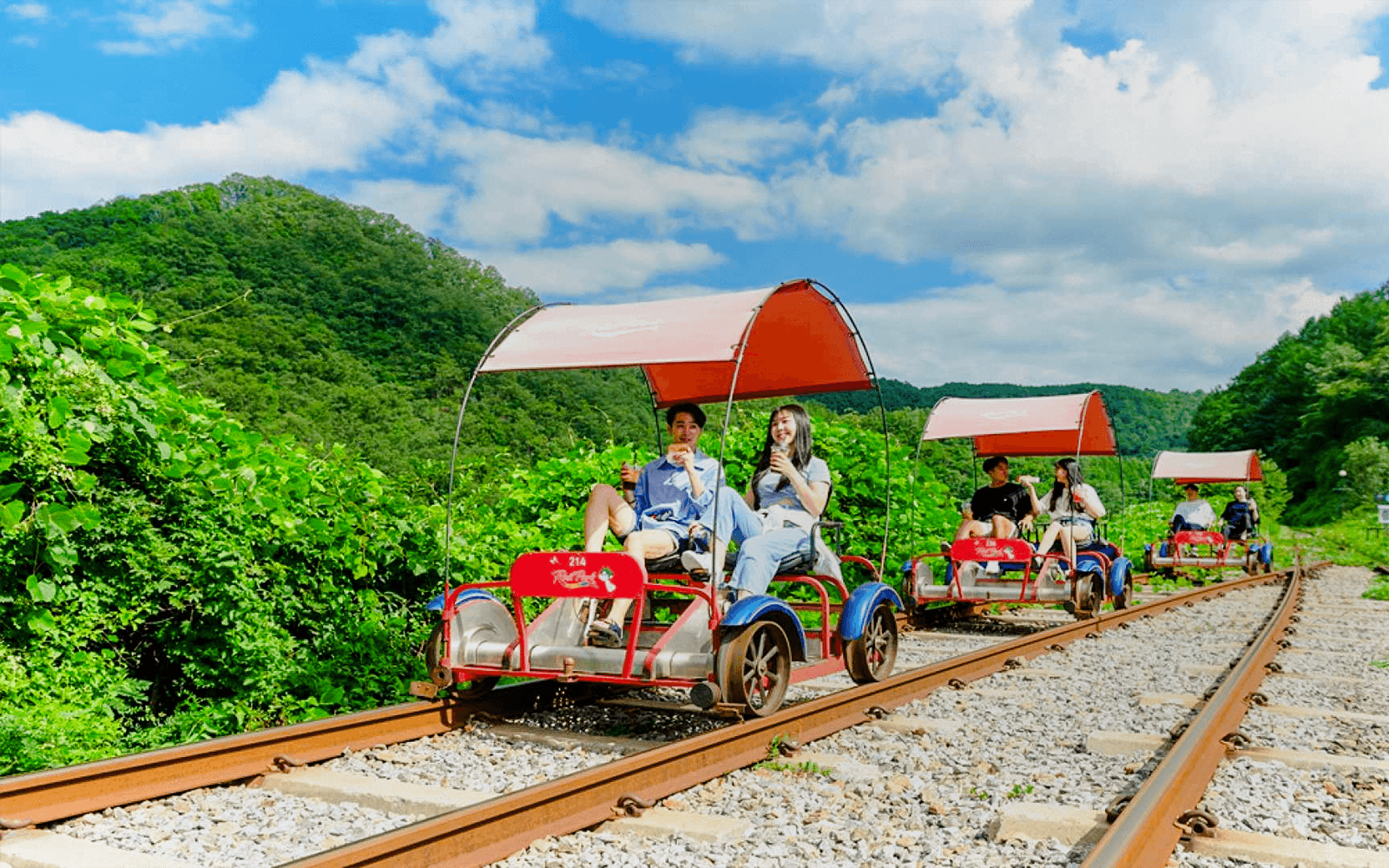 From Gangwon: Gangchon Gimnyujeong Rail Bike Tickets in Seoul - Activities | TickYourList