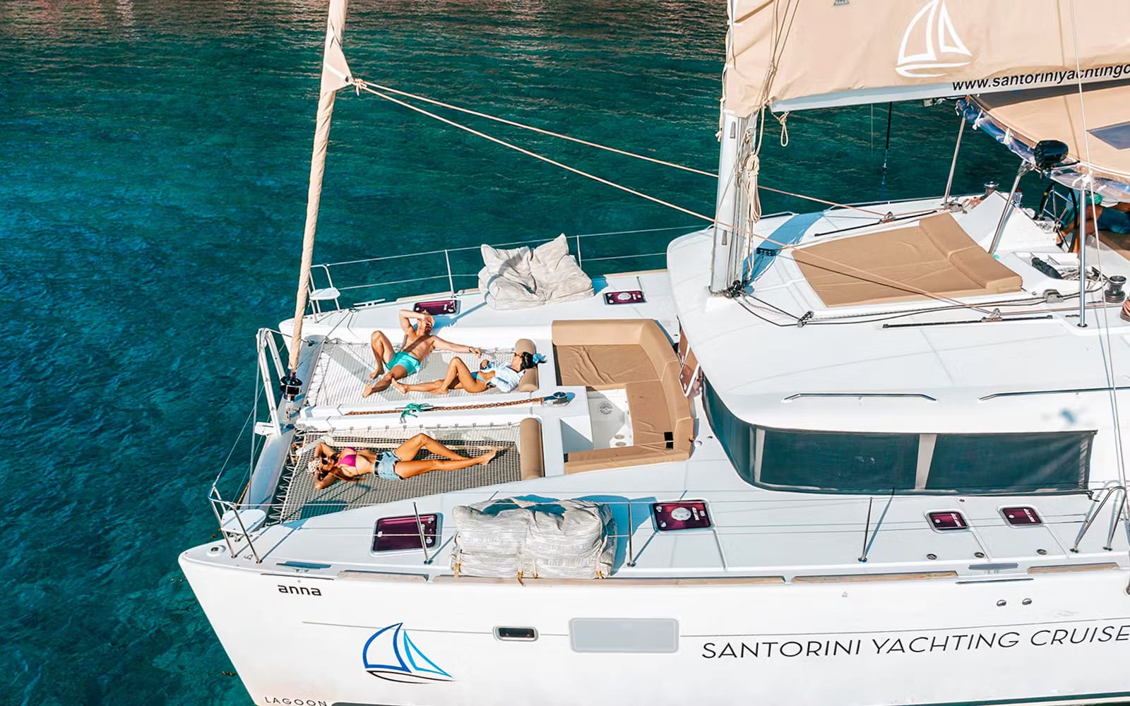 Santorini Classic Catamaran Cruise with Meal, Drinks & Transfers experience tickets in Athens | TickYourList