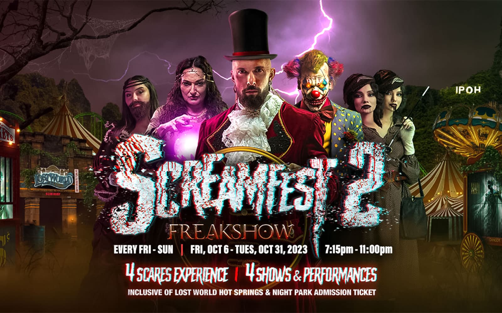 Lost World of Tambun: Hot Springs & Night Park with Screamfest