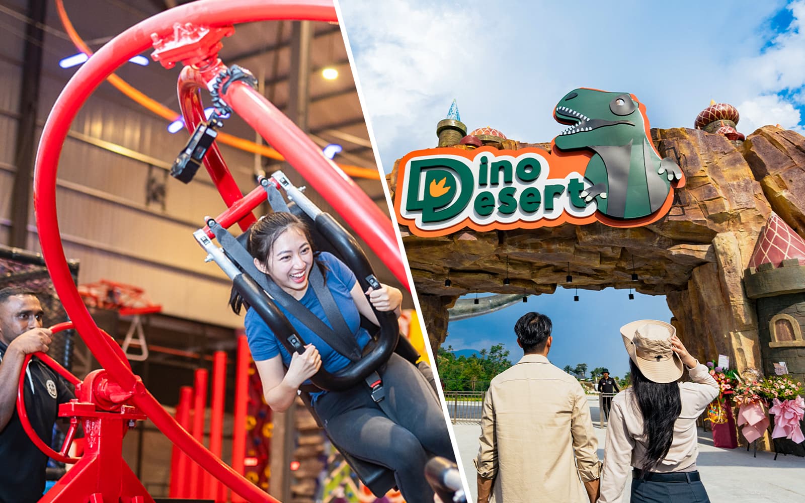 Combo (Save 5%): Conquer Indoor Extreme Park + Dino Desert Ticket