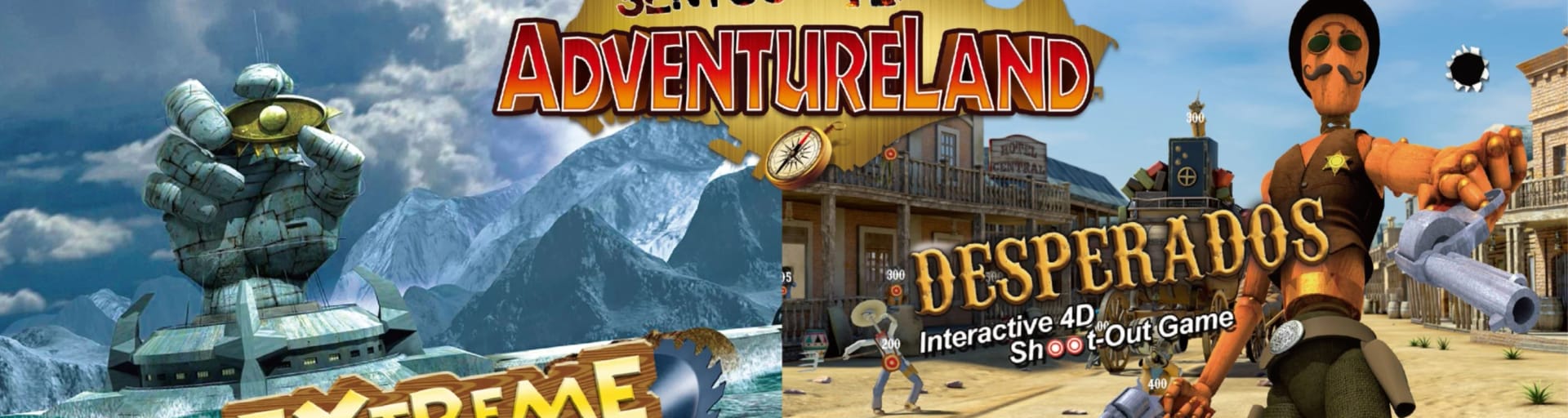 Family enjoying Sentosa 4D Adventureland experience in Singapore