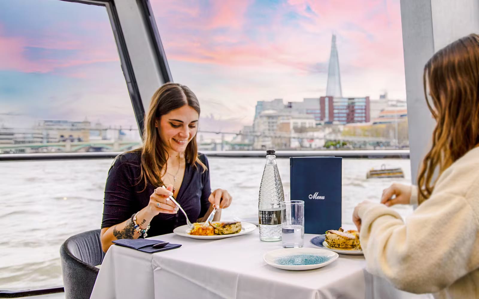 Thames River Dinner Cruise with Sunset Views, Drinks and Food experience tickets in London | TickYourList