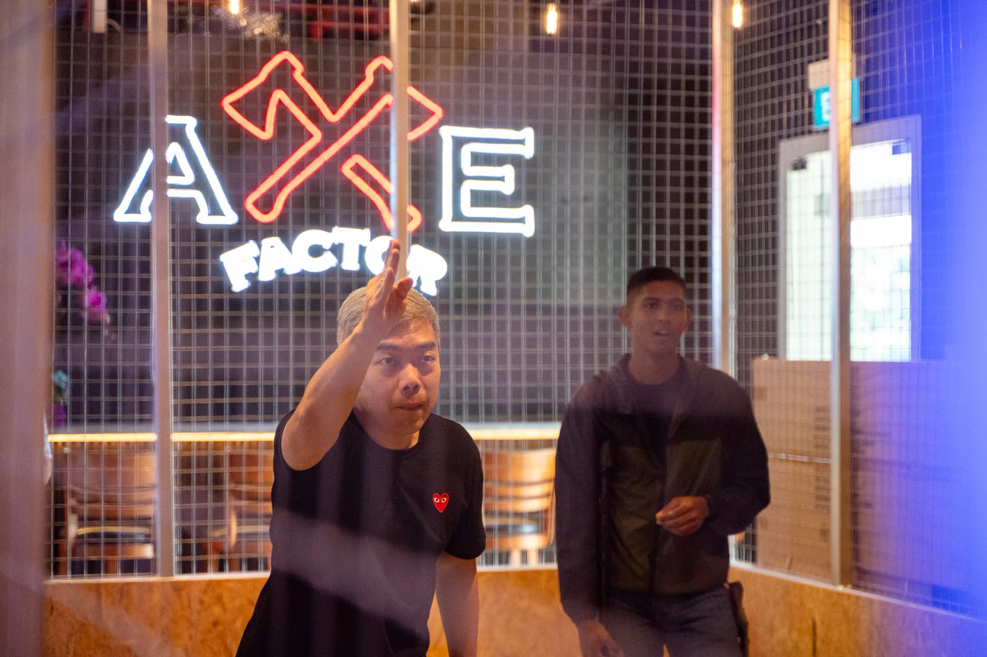 Axe throwing at Axe Factor in Singapore