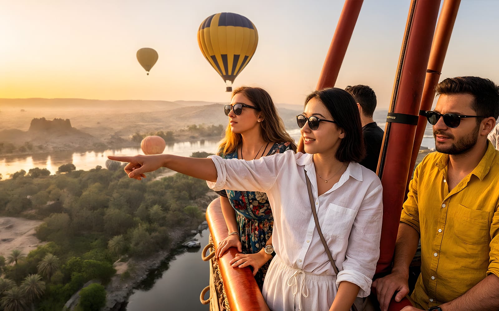 Premium Sunrise Hot Air Balloon Tour in Luxor with Photos, Video & Hotel Transfers experience tickets in Luxor | TickYourList