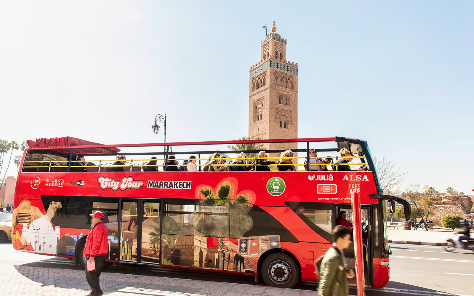 Marrakesh: Hop On Hop Off City Tour + Ride in Palm Grove