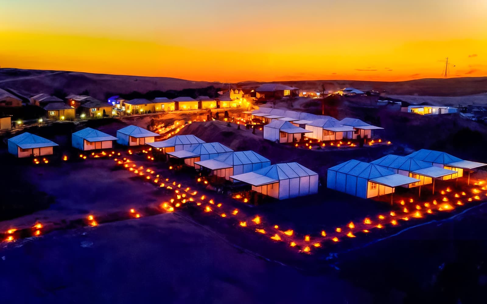 Overnight Agafay Safari with Dinner Show & Pool Access