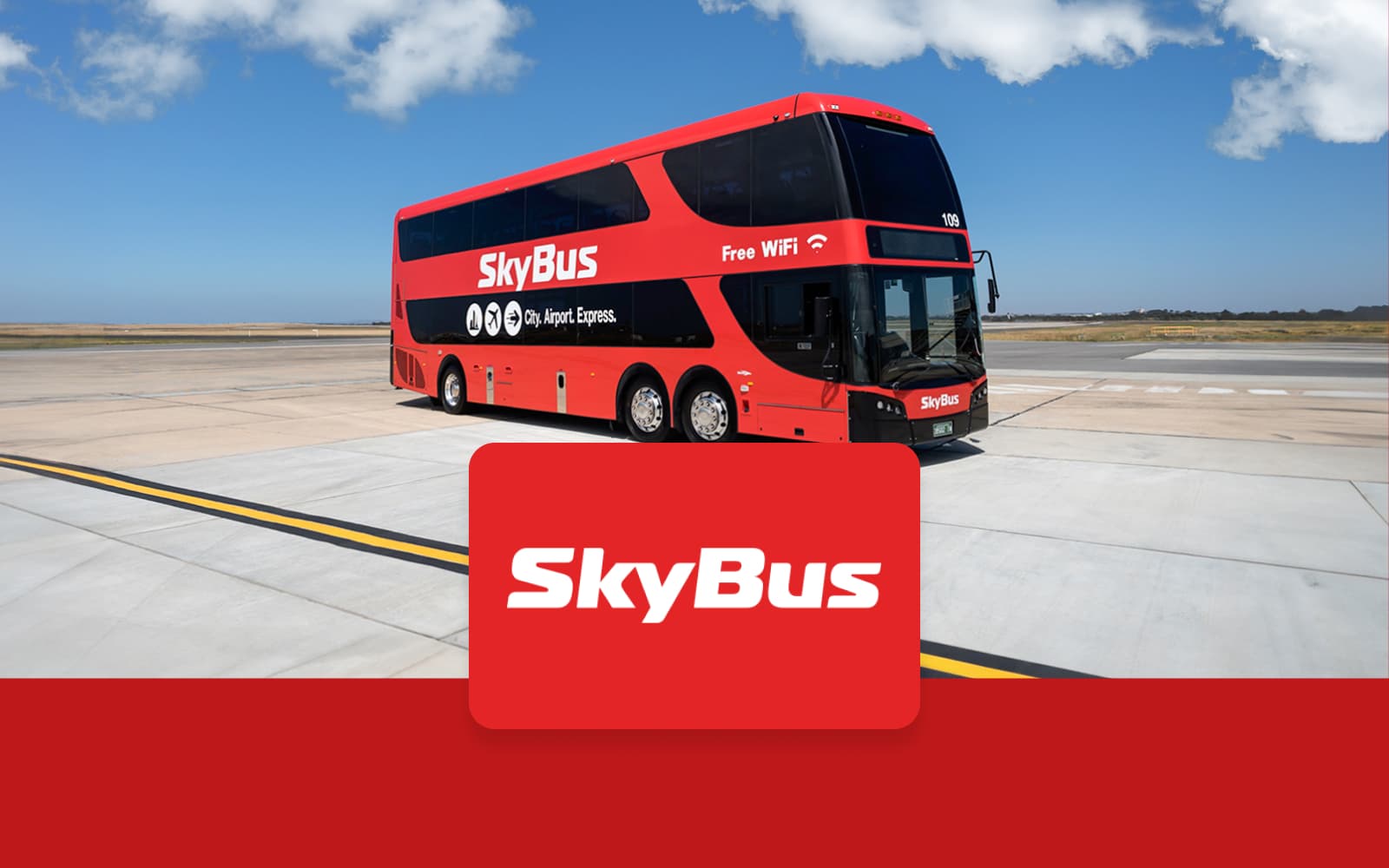 Bus Transfer: Hobart Airport to/from Hobart City Center by Skybus