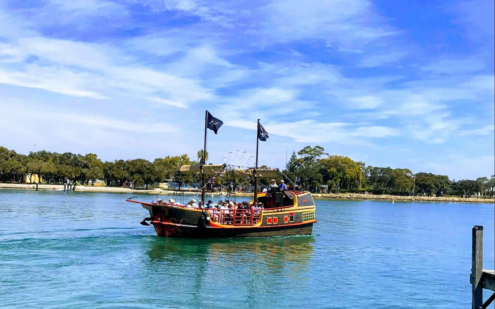 1.5-Hour Fish & Chips Lunch Cruise on the Pirate Ship Mandurah