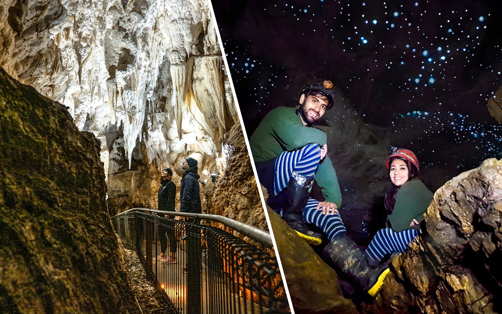 Combo (Save 3%): Ruakuri Cave Guided Tour + Waitomo Glowworm Caves Guided Tour