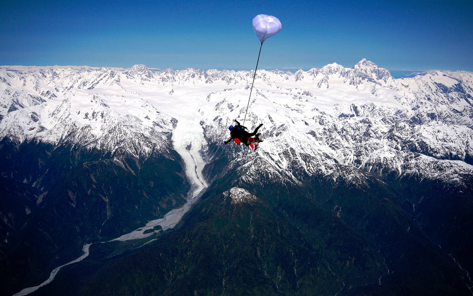 Franz Josef Tandem Skydive: 10,000ft, 13,000ft, 16,500ft or 18,000ft tickets in Franz Josef - Features | TickYourList