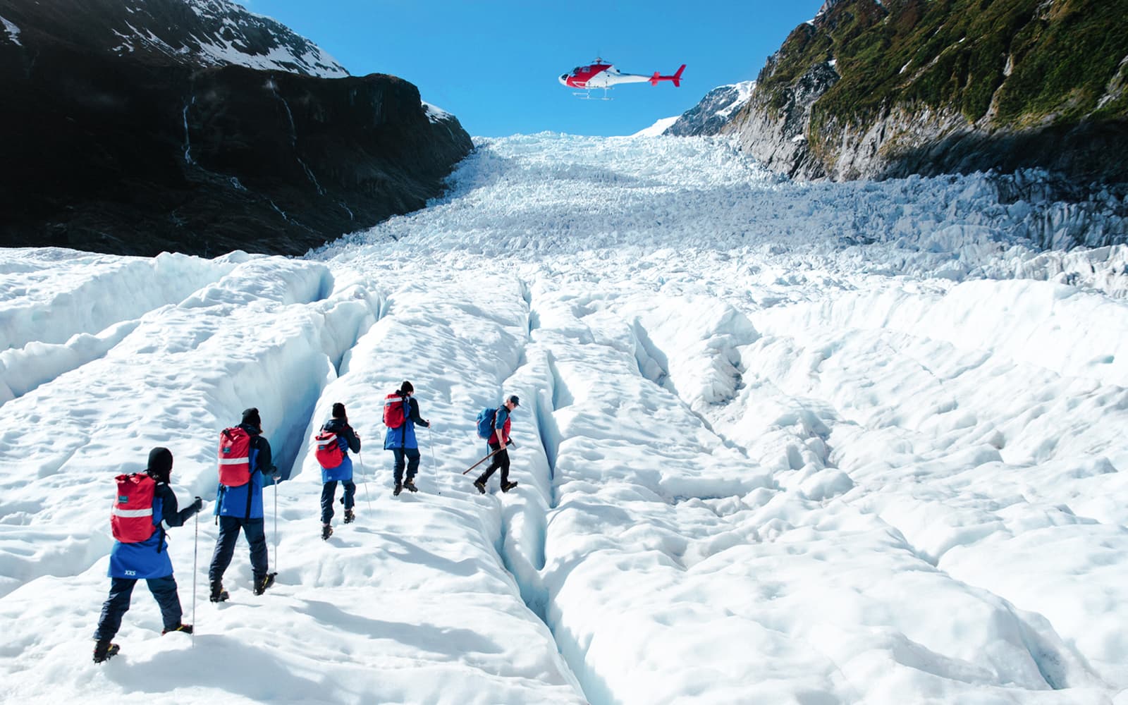 From Fox Glacier: Expert Guided Heli-Hike in Fox Glacier tickets in Franz Josef - Activities | TickYourList