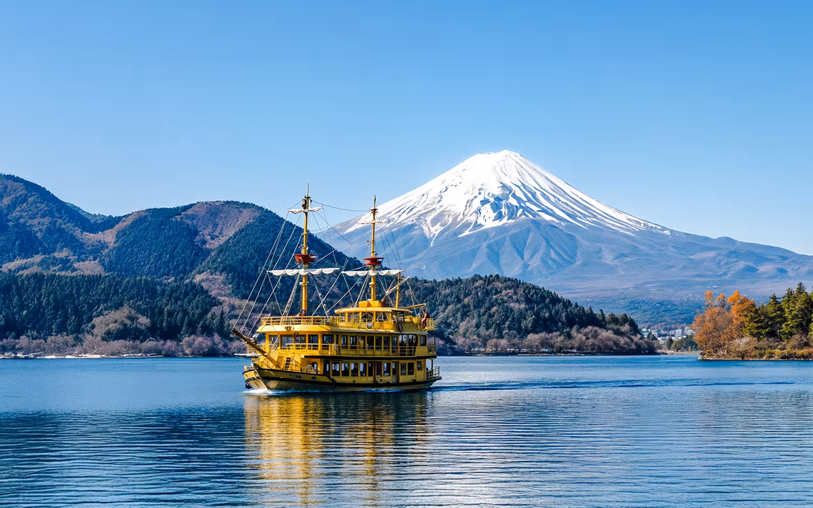 Mount Fuji & Hakone Day Tour with Multilingual Guide & Deluxe AC Coach Transfer