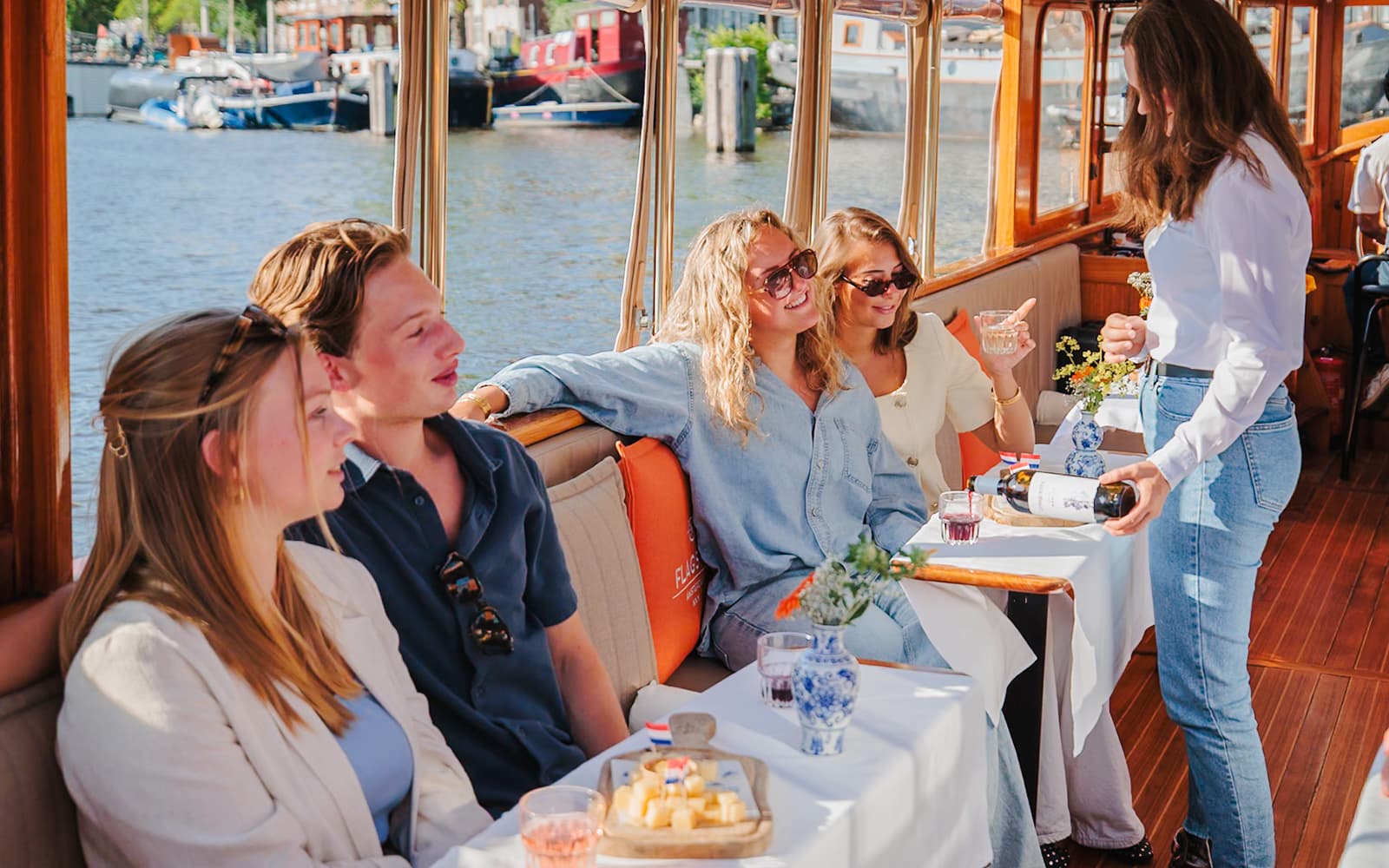 Amsterdam: Luxury Classic Cruise with Unlimited Cheese & Wine tickets in Amsterdam - Activities | TickYourList