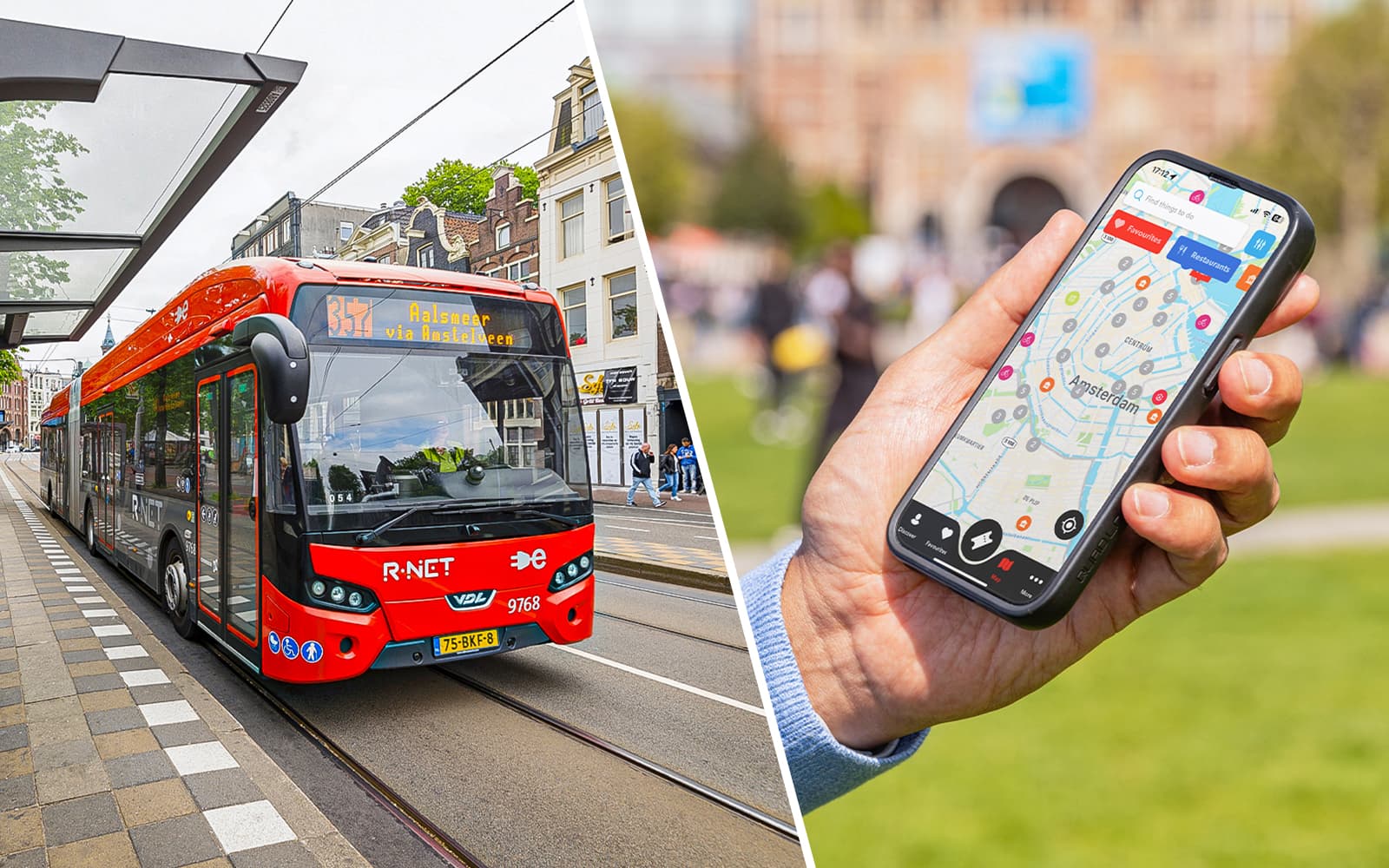 Combo: City Center to Amsterdam Schiphol Airport One-Way Tickets + I amsterdam City Card
