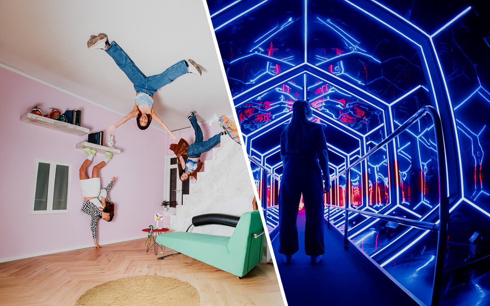 Combo (Save 24%): The Upside Down + AMAZE Amsterdam Tickets experience in Amsterdam | TickYourList