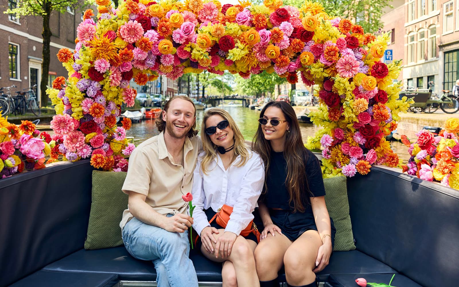 Amsterdam: Exclusive Flower or Tulip Experience on a Luxury Open Boat tickets in Amsterdam - Attractions | TickYourList