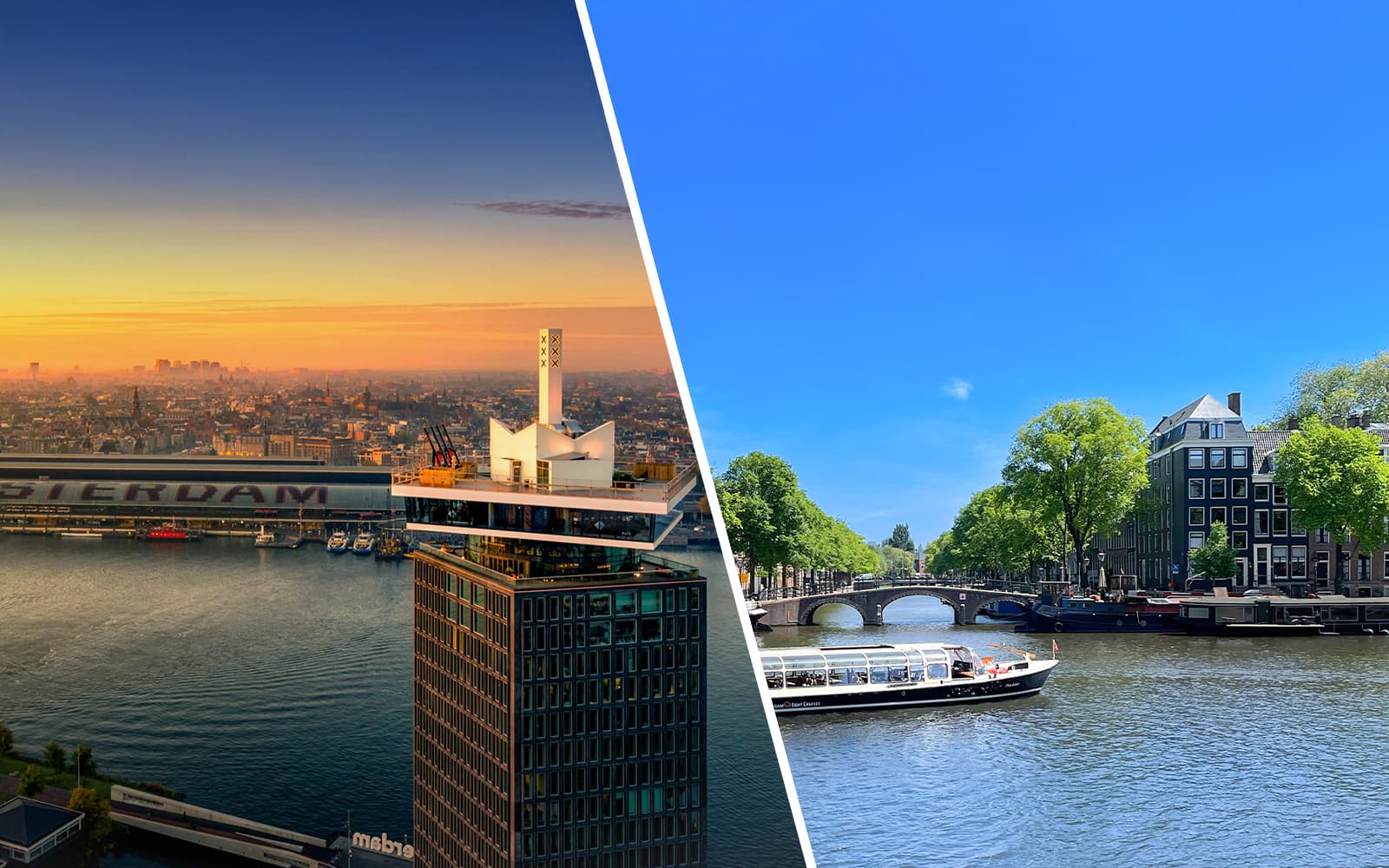 Combo (Save 9%): A'DAM Lookout Tickets with 2 Drinks + Amsterdam Canal Cruise experience in Amsterdam | TickYourList