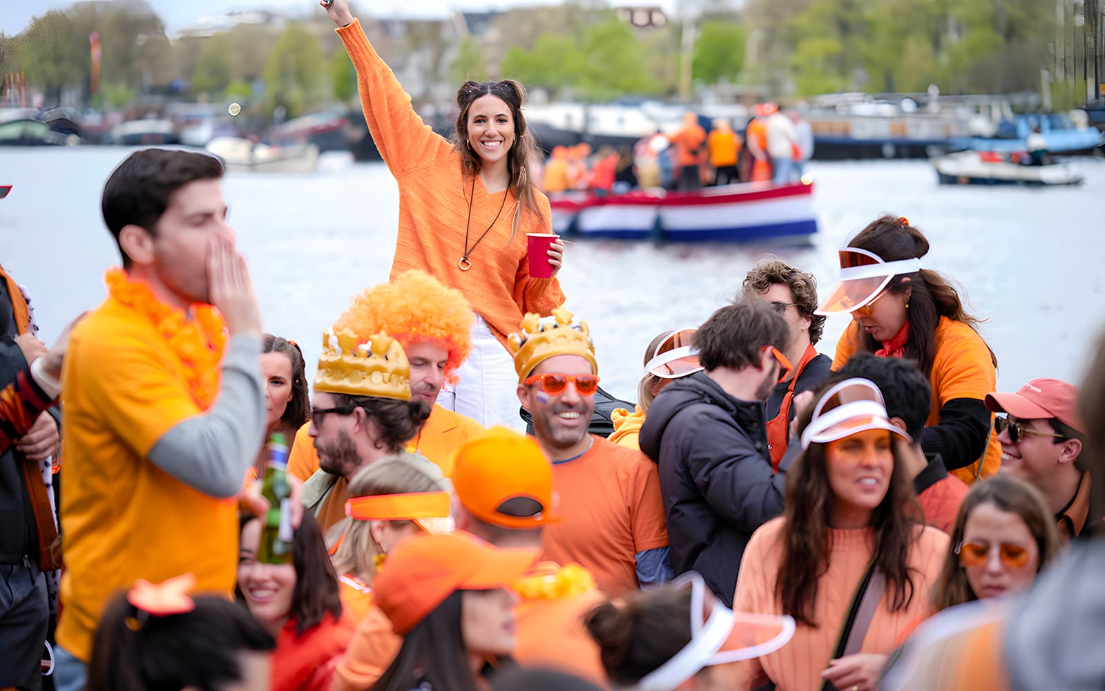 Amsterdam: King's Day Party Cruise with Open Bar & Music experience tickets in Amsterdam | TickYourList