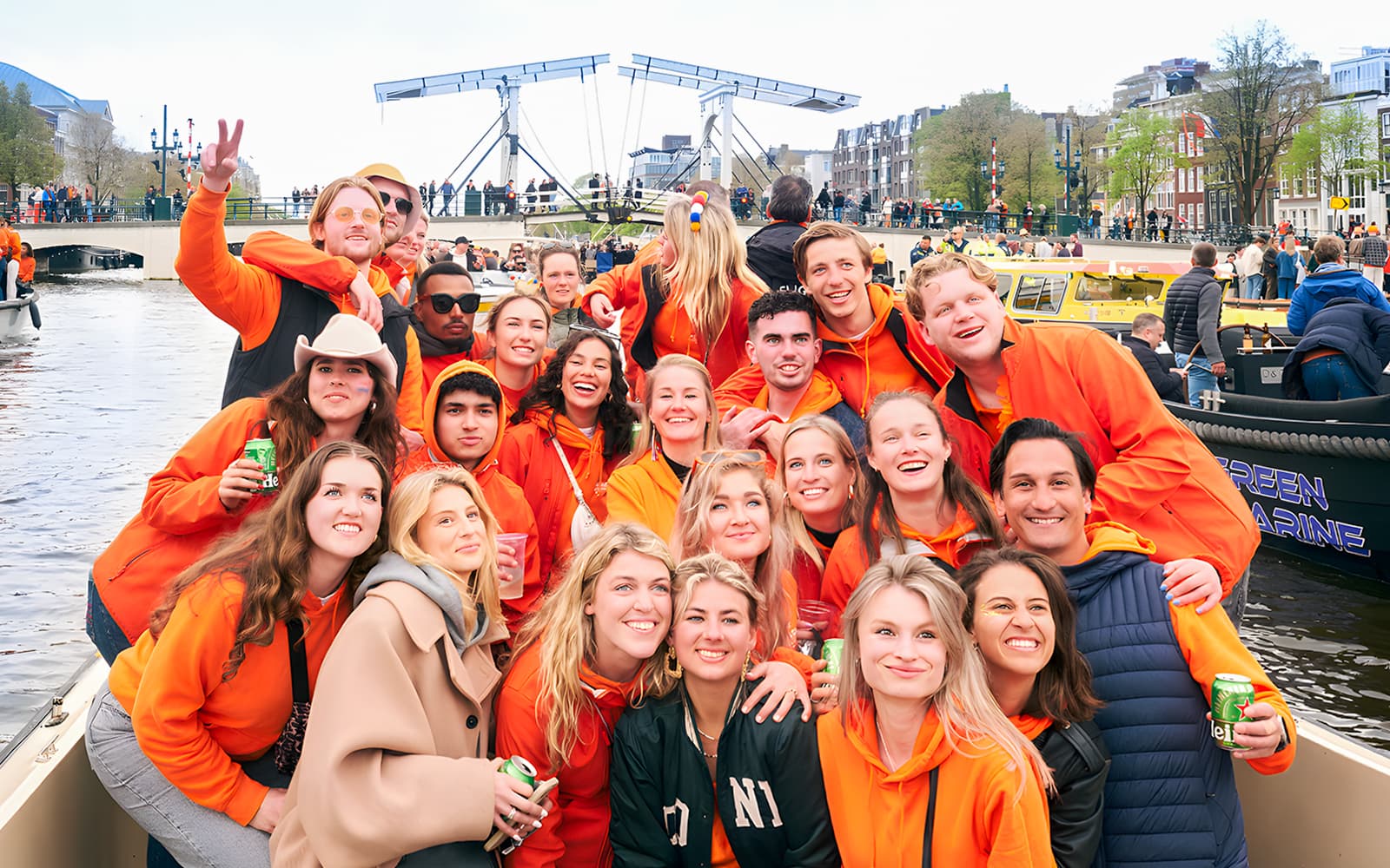 Amsterdam: King's Day Party Cruise with Open Bar & Music tickets in Amsterdam - Features | TickYourList
