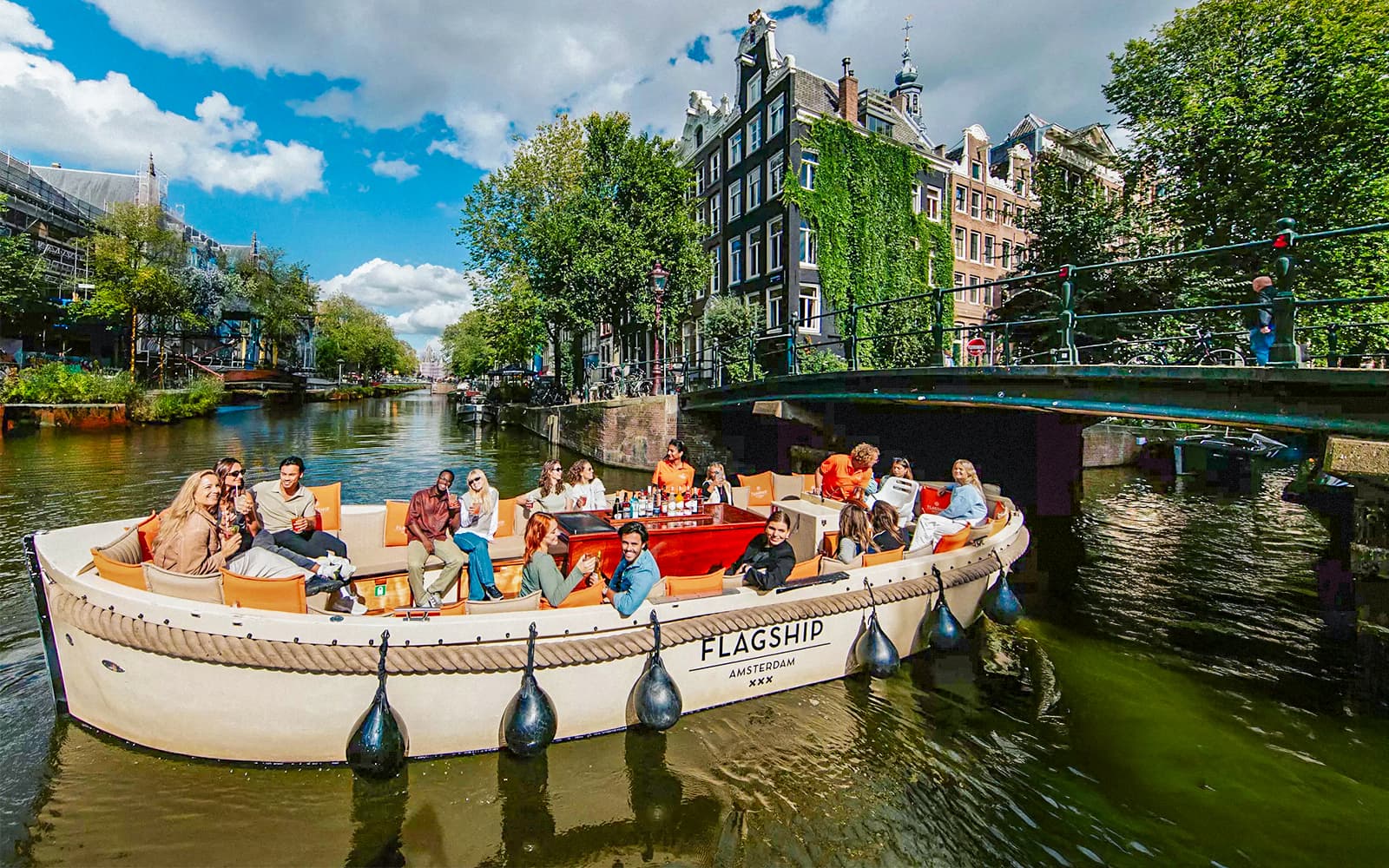 1-Hour SAIL Amsterdam Luxury Open Boat Cruise with a Drink tickets in Amsterdam - Highlights | TickYourList