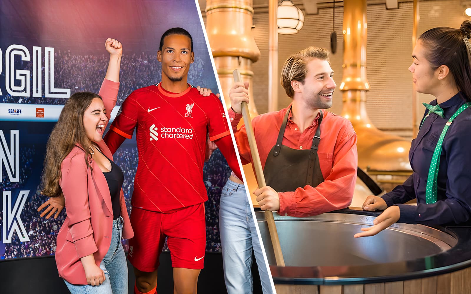 Combo (Save 5%): Madame Tussauds Amsterdam + Heineken Experience Tickets