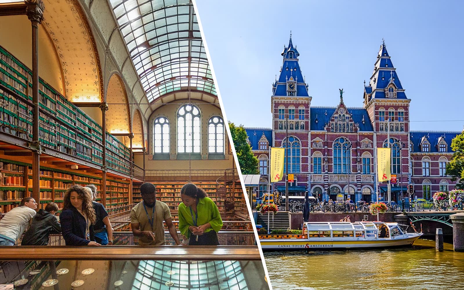 Combo (Save 25%): Rijksmuseum Entry Tickets + 1-hour Amsterdam Sightseeing Canal Cruise