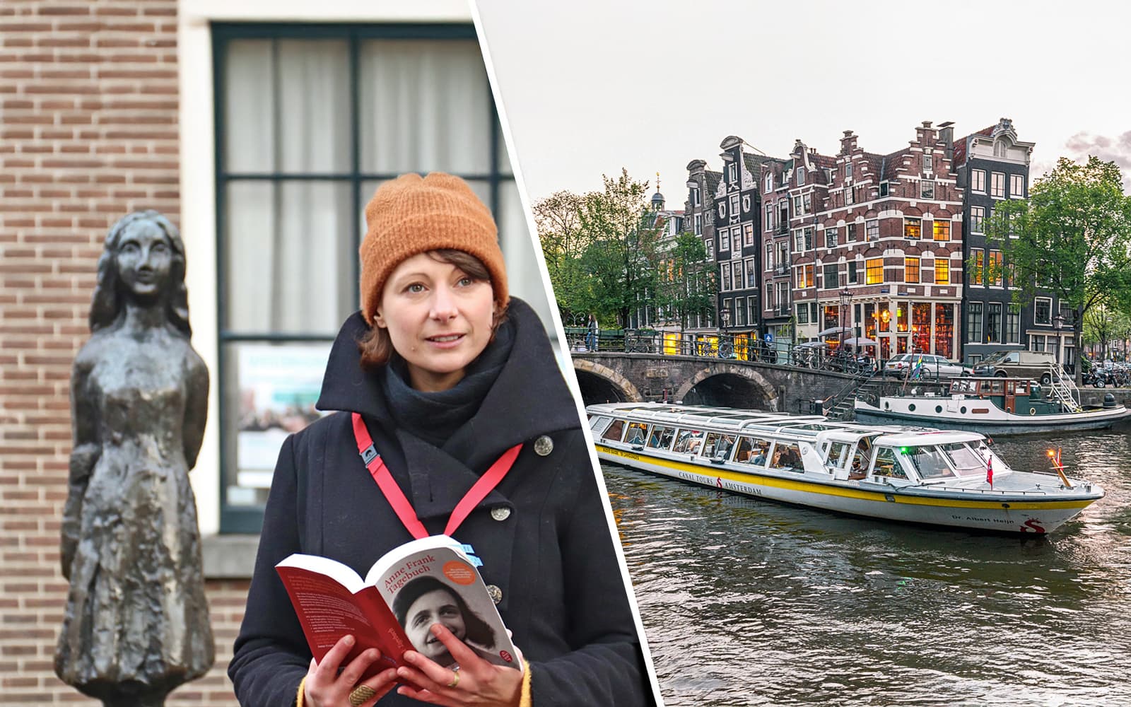 Combo (Save 14%): Anne Frank Neighbourhood Walking Tour with Anne Frank House Tickets + 1-hour Amsterdam Canal Cruise