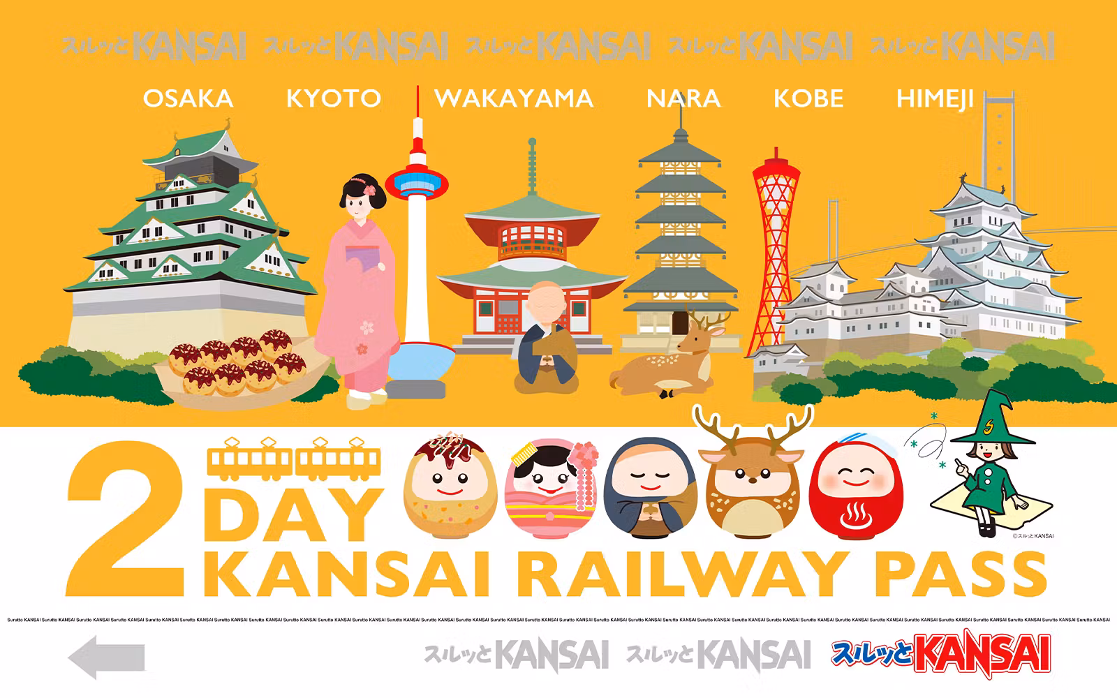 Kansai Thru Pass: Choose 2 to 3 Days tickets in Osaka - Attractions | TickYourList