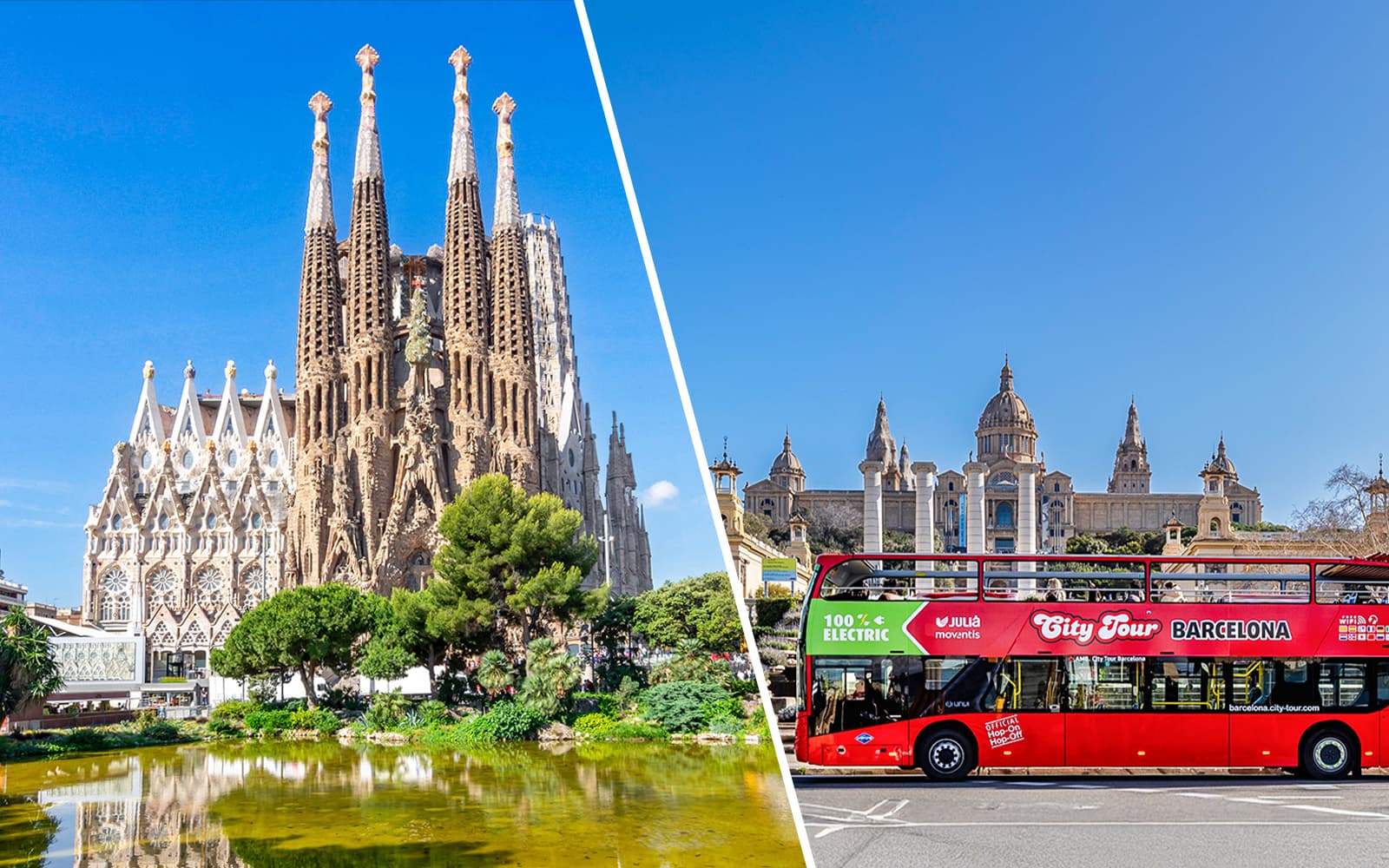 Combo (Save 3%): Sagrada Familia Tickets + Barcelona Hop-On Hop-Off Bus Tour