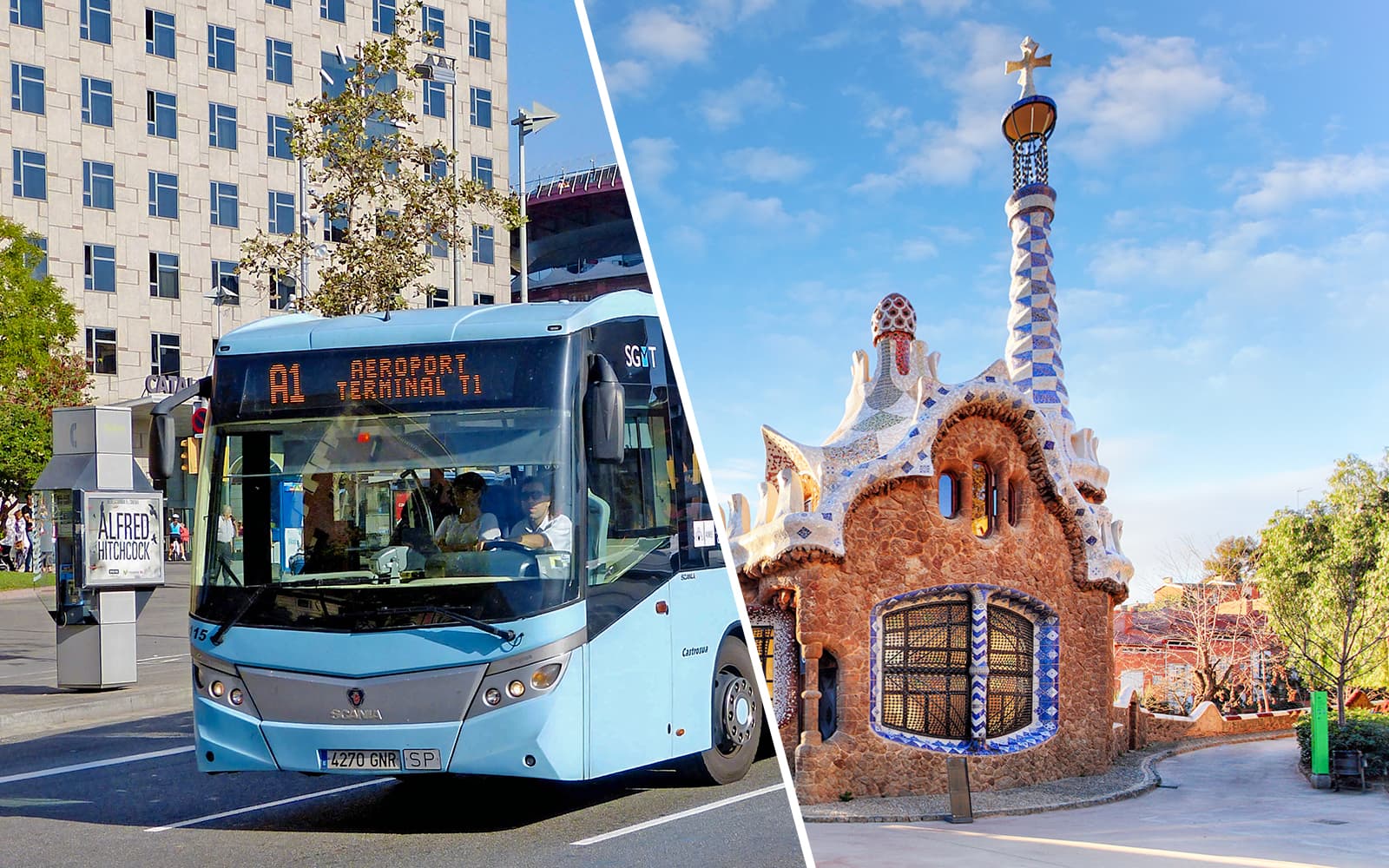 Combo (Save 15%) (Save 15%): Aerobus One-Way Tickets Barcelona Airport + Park Güell Skip-the-Line Guided Tour