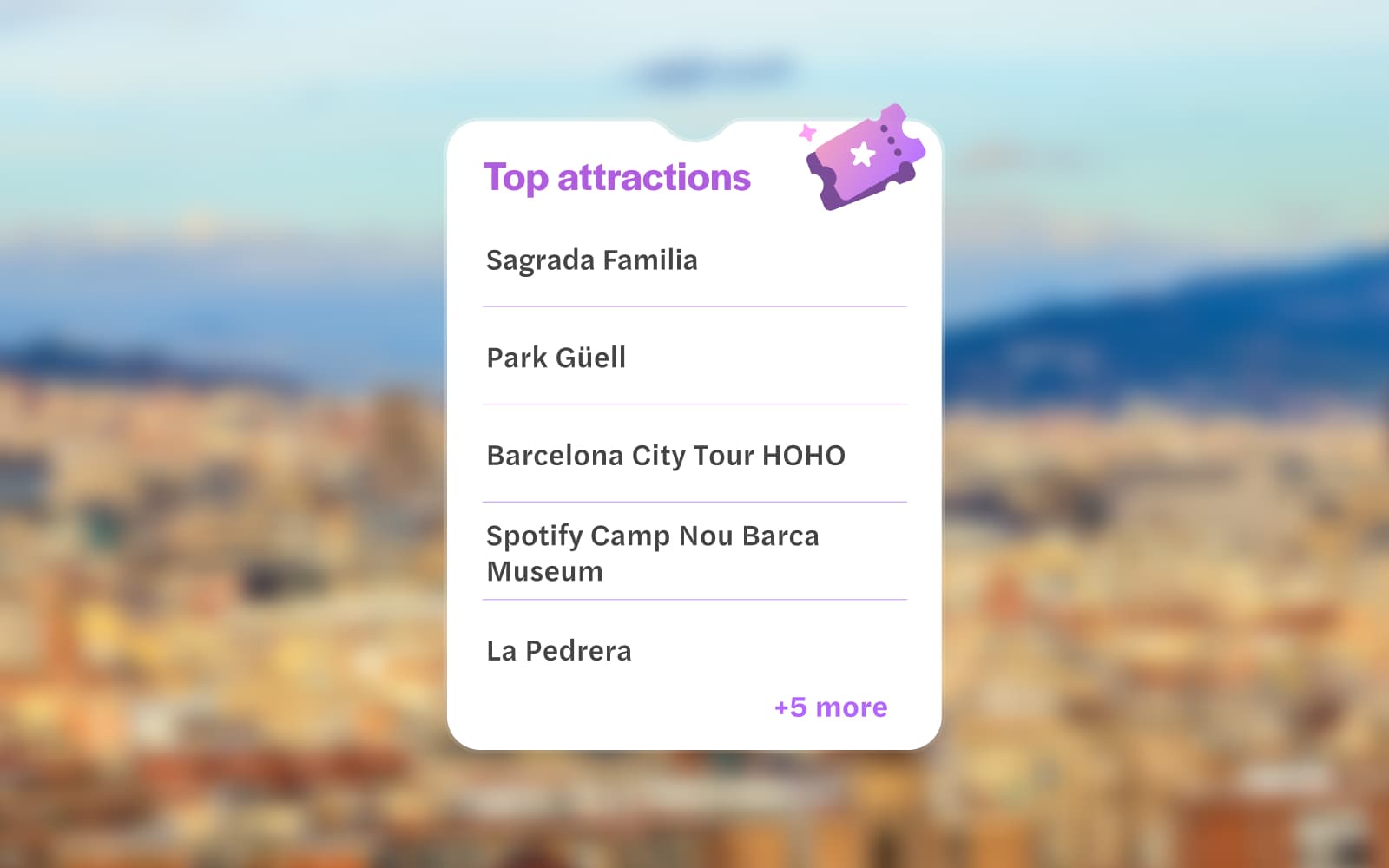 tickyourlist Barcelona Pass: Save up to 40% at All Top Attractions tickets in Barcelona - Activities | TickYourList