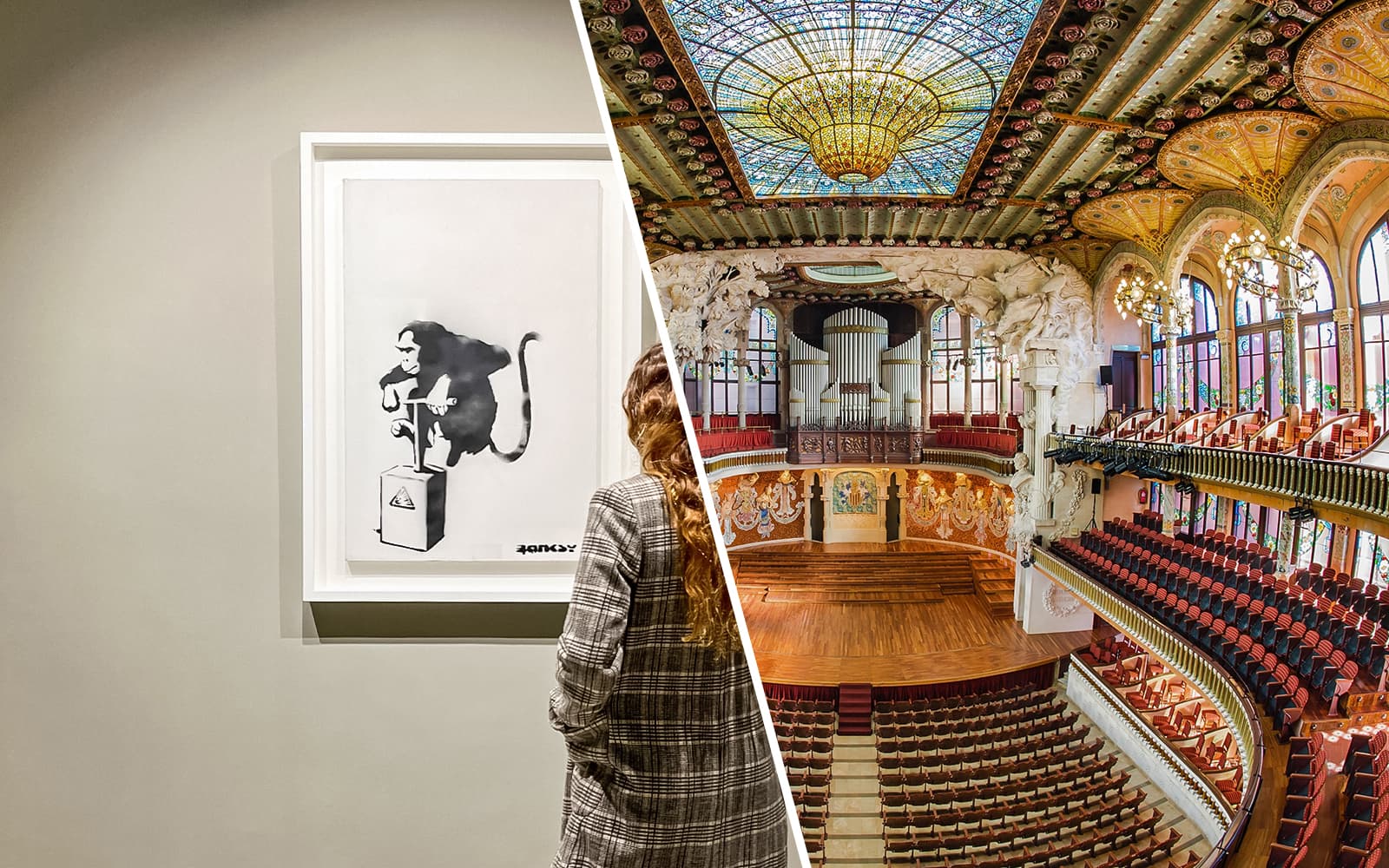 Combo (Save 18%): Moco Museum Barcelona + Palau de la Música Catalana Entry Tickets