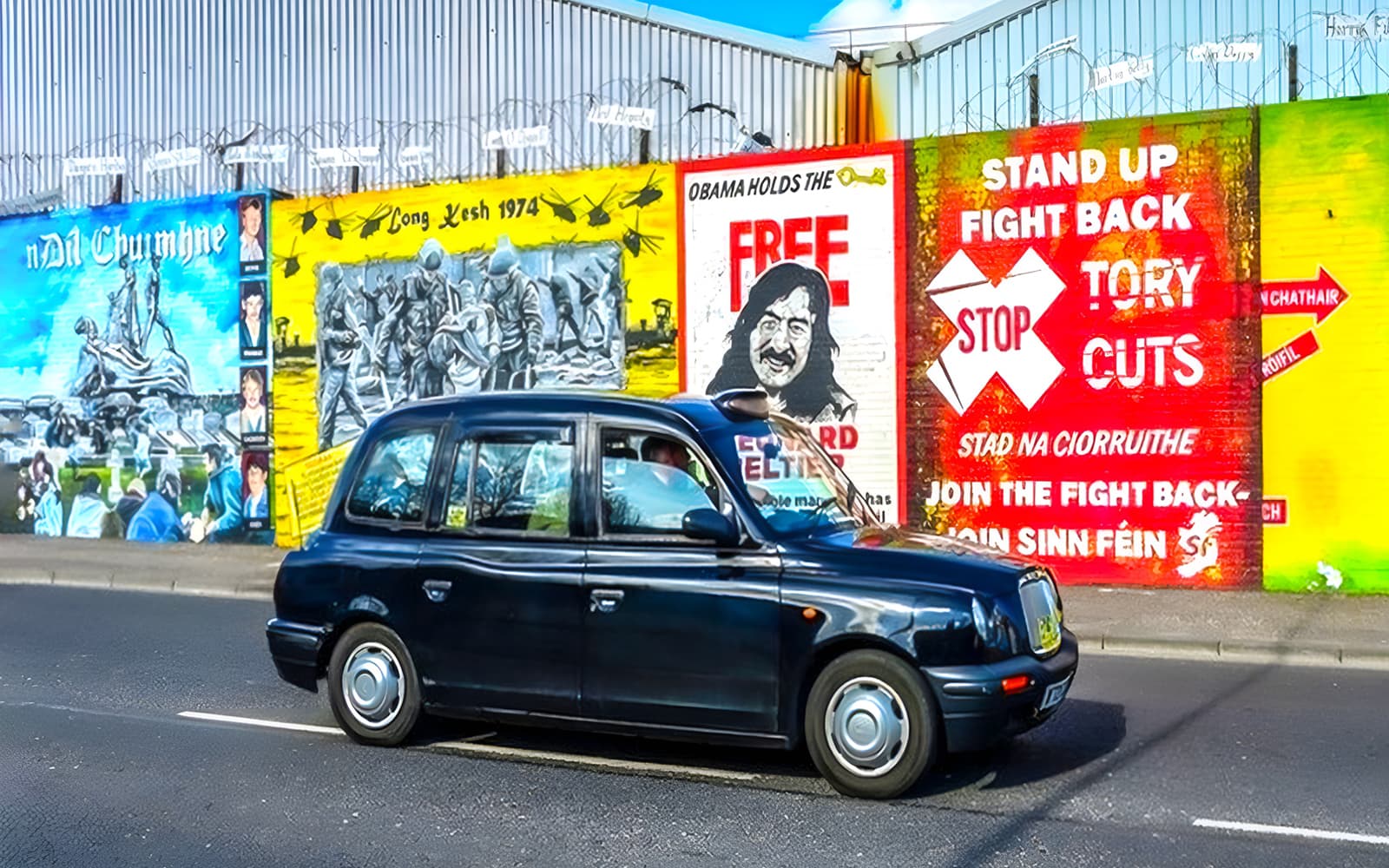 Guided Political Taxi Tour of Belfast