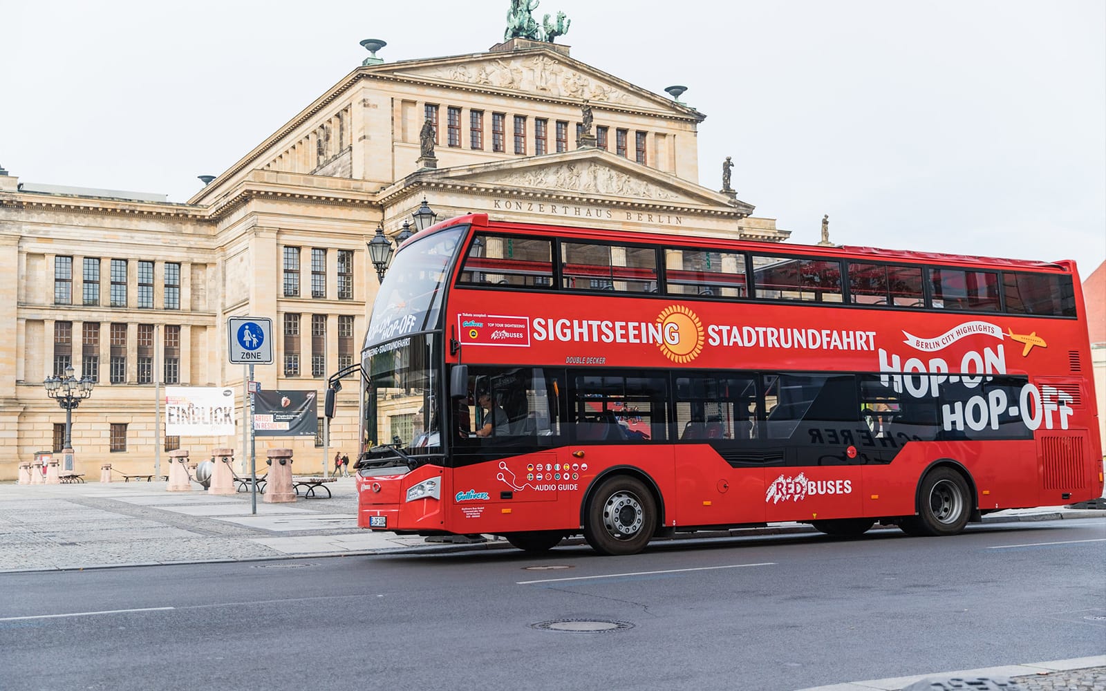 Red Sightseeing Berlin: Hop-On Hop-Off Bus 24/48 hrs & 1 hr Cruise on the Spree (Classic Tour) tickets in Berlin - Attractions | TickYourList