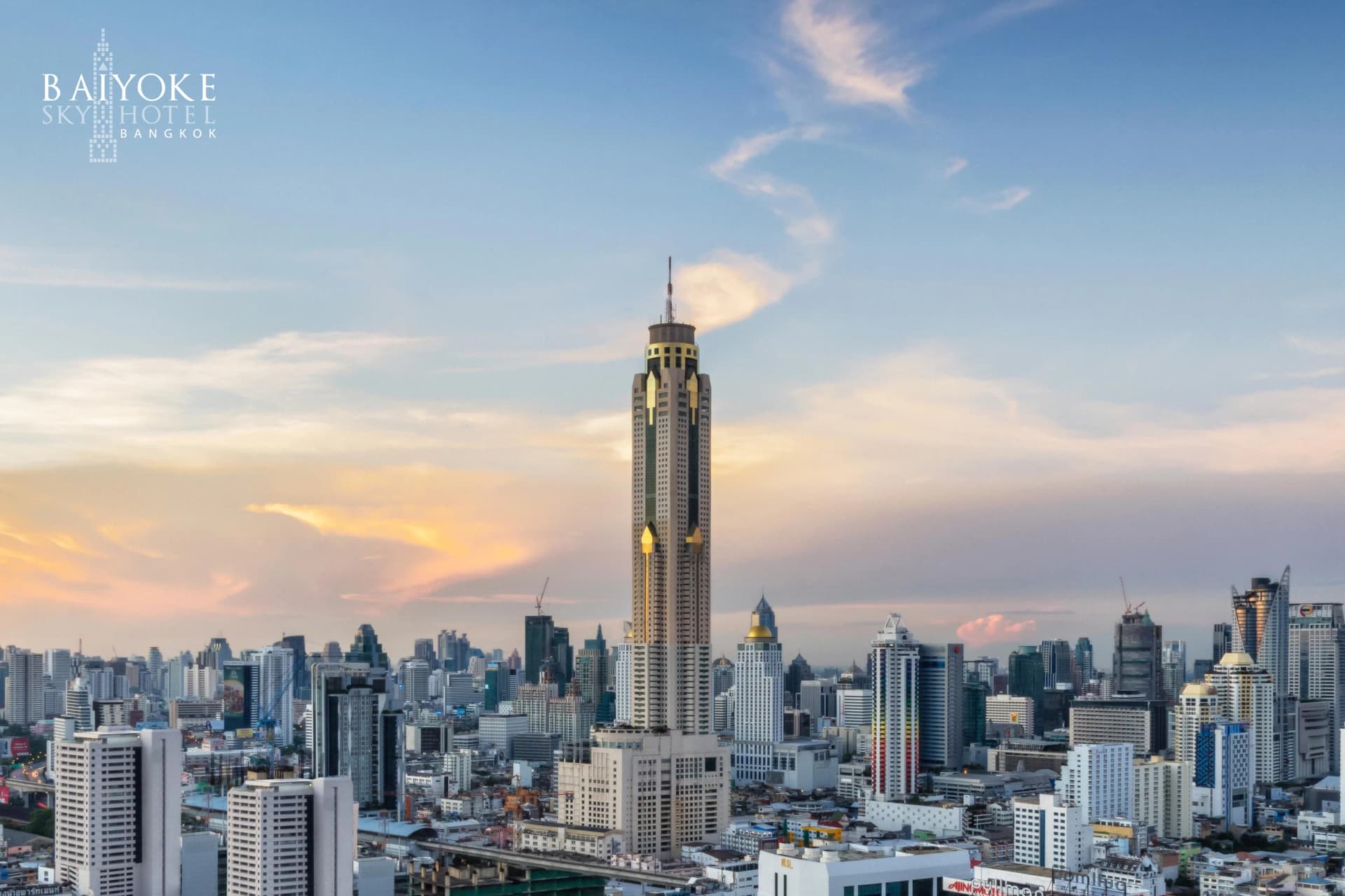 Baiyoke Sky Hotel buffet view in Bangkok