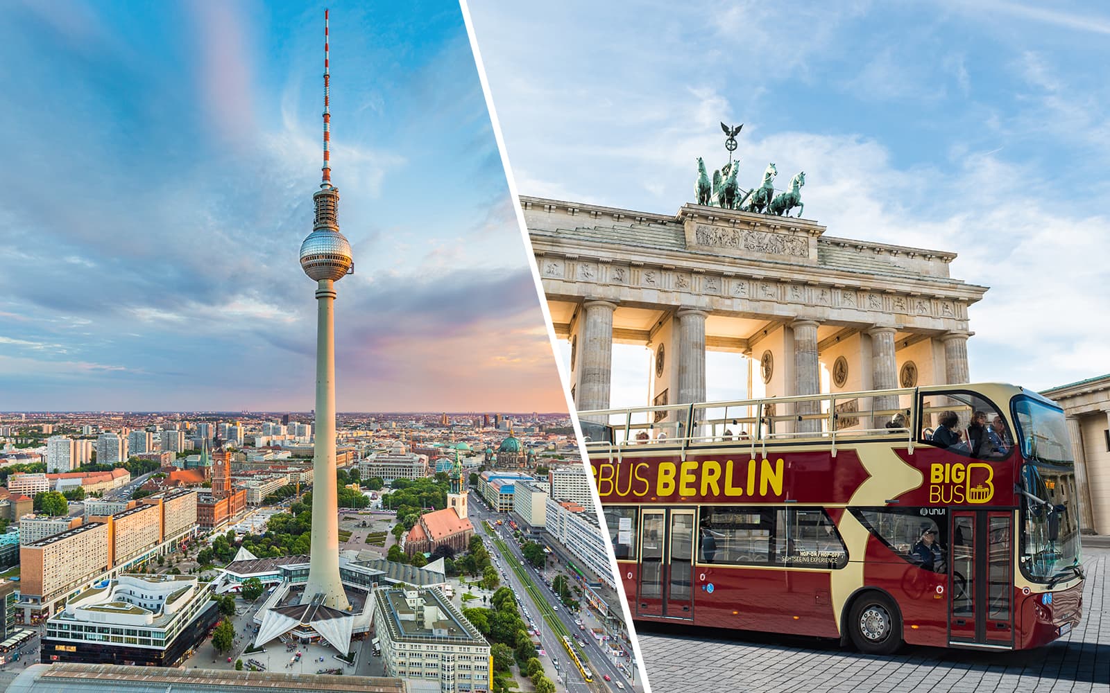 Combo (Save 21%): Berlin TV Tower Entry Tickets + Berlin Hop-On Hop-Off Bus Tour