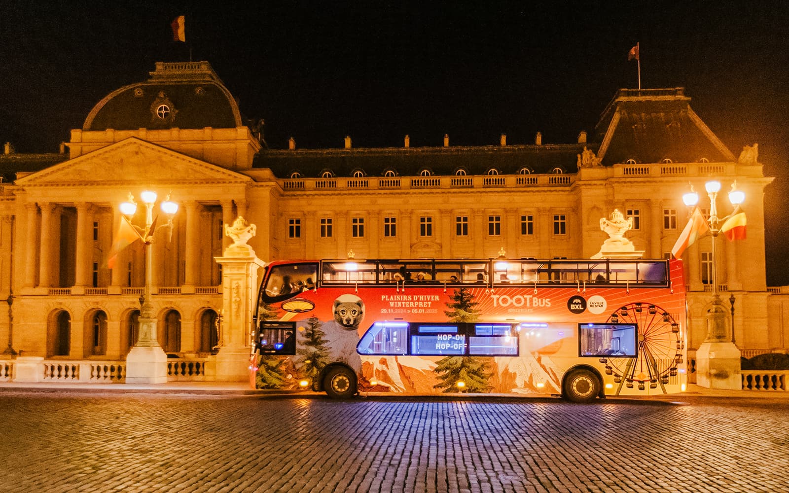 Tootbus: Brussels Christmas Lights Night Bus Tour