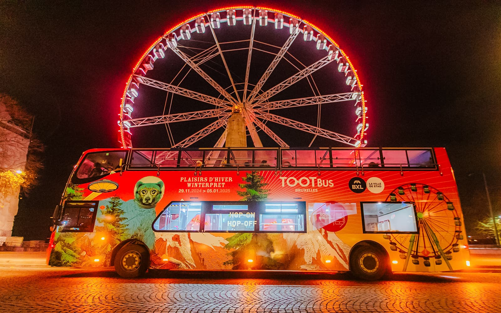 Tootbus: Brussels Christmas Lights Night Bus Tour tickets in Brussels - Activities | TickYourList