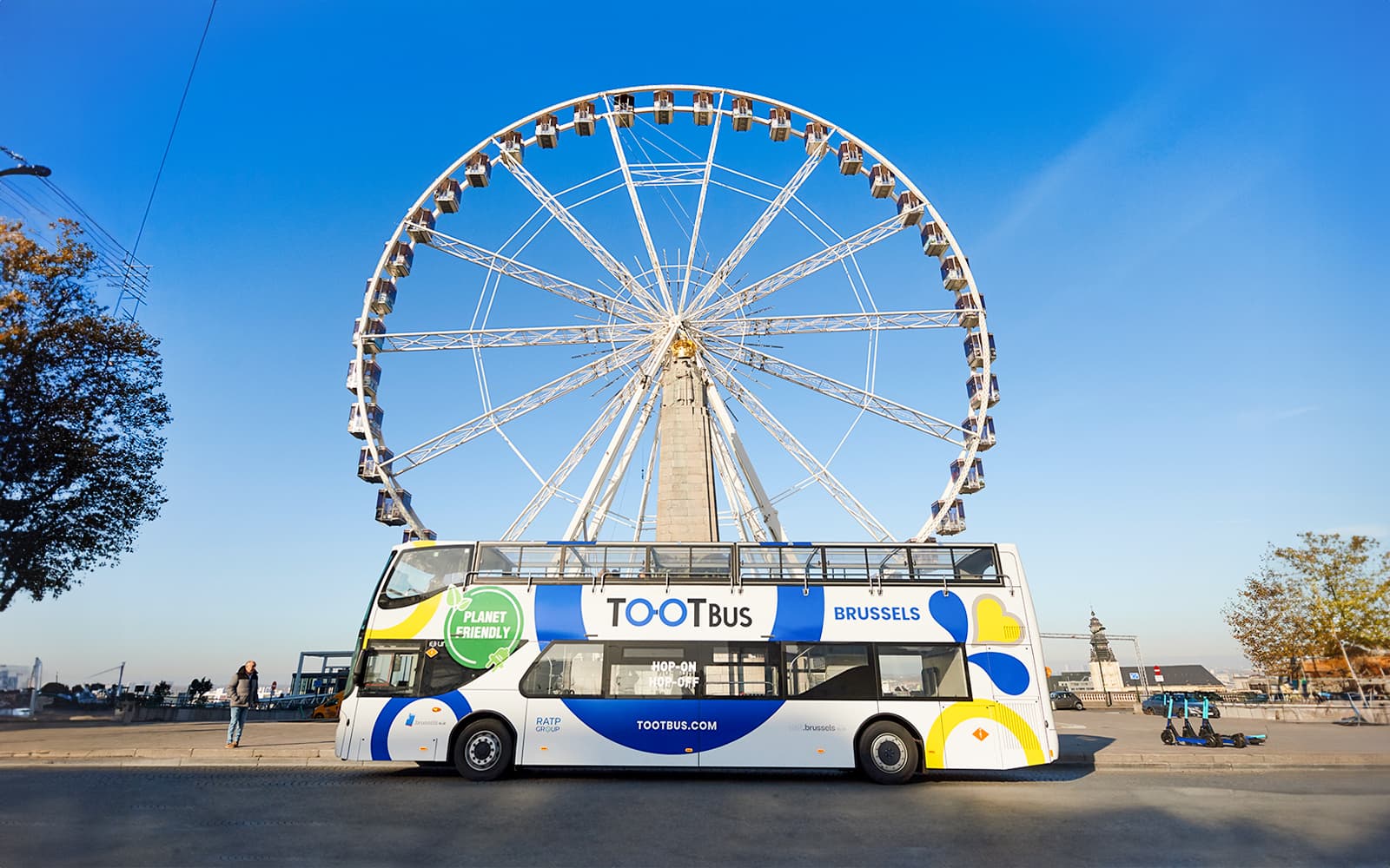 Combo: Brussels Hop-on Hop-off Bus Tour + Ferris Wheel Tickets